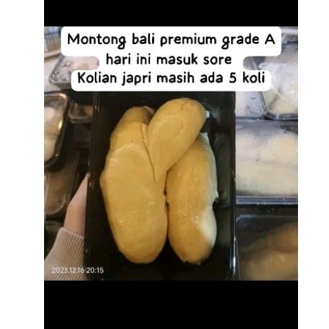 

durian montong bali premium grade A,paket resseler