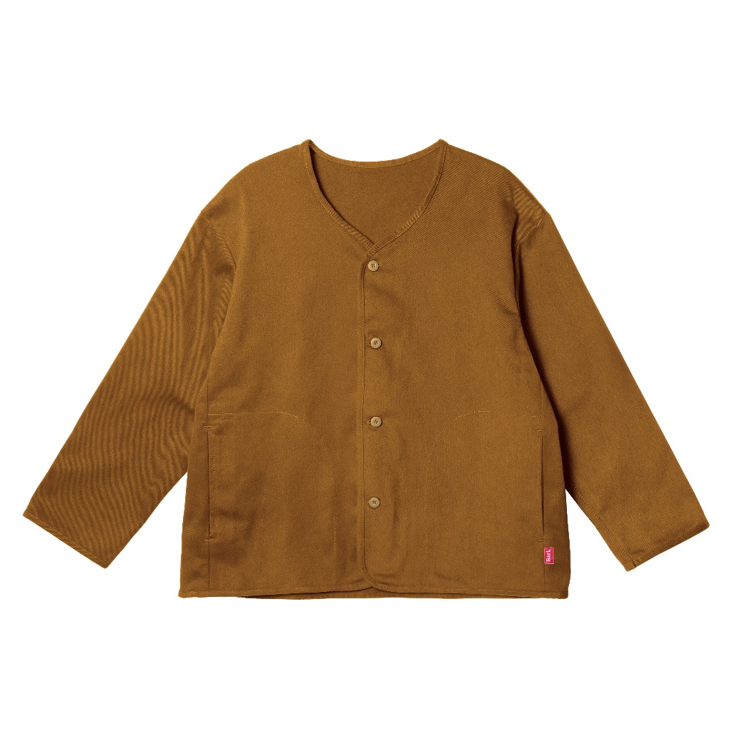Barklana - Collarless Jacket - Caramel