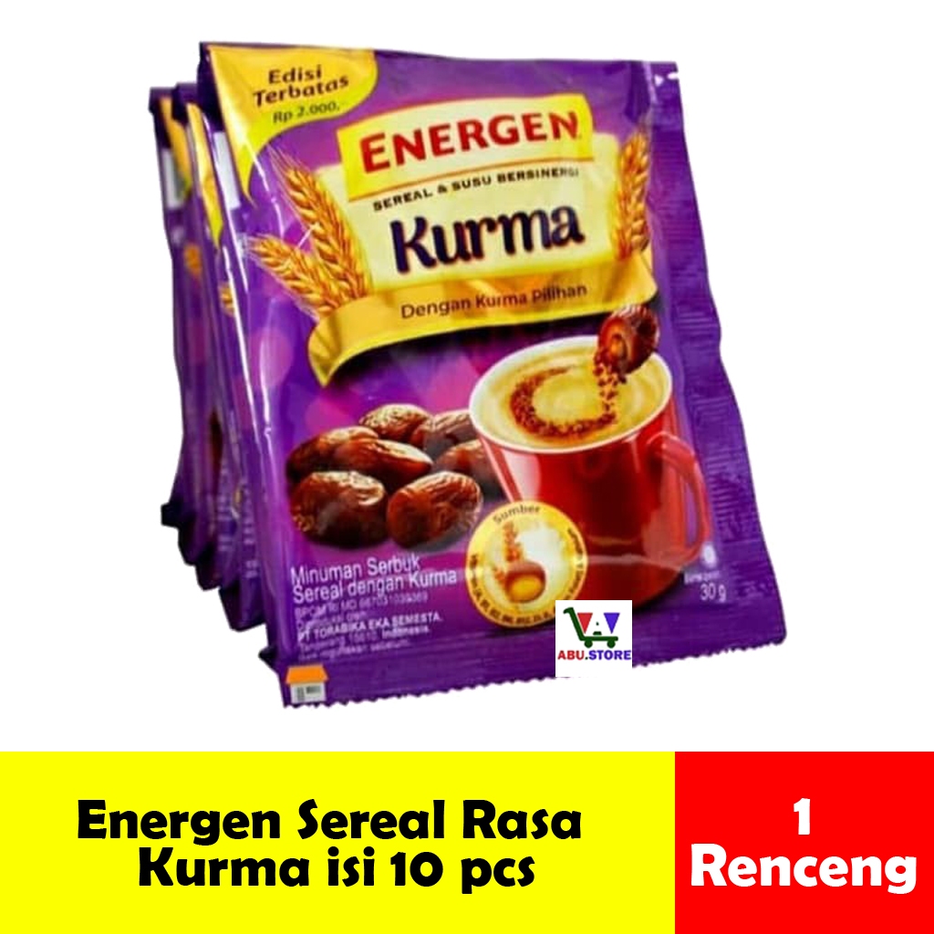 

Energen Sereal Kurma Kemasan Renceng Murah (10 sachet)