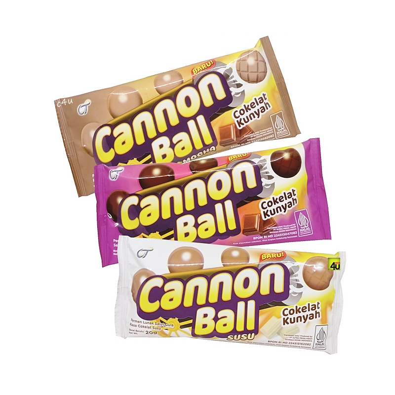 

Cannon Ball - Permen Coklat Kunyah - 20 gr SACHET KECIL