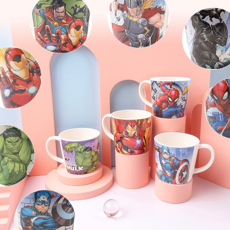 gelas melamin gagang anak karakter ya marvel 00013