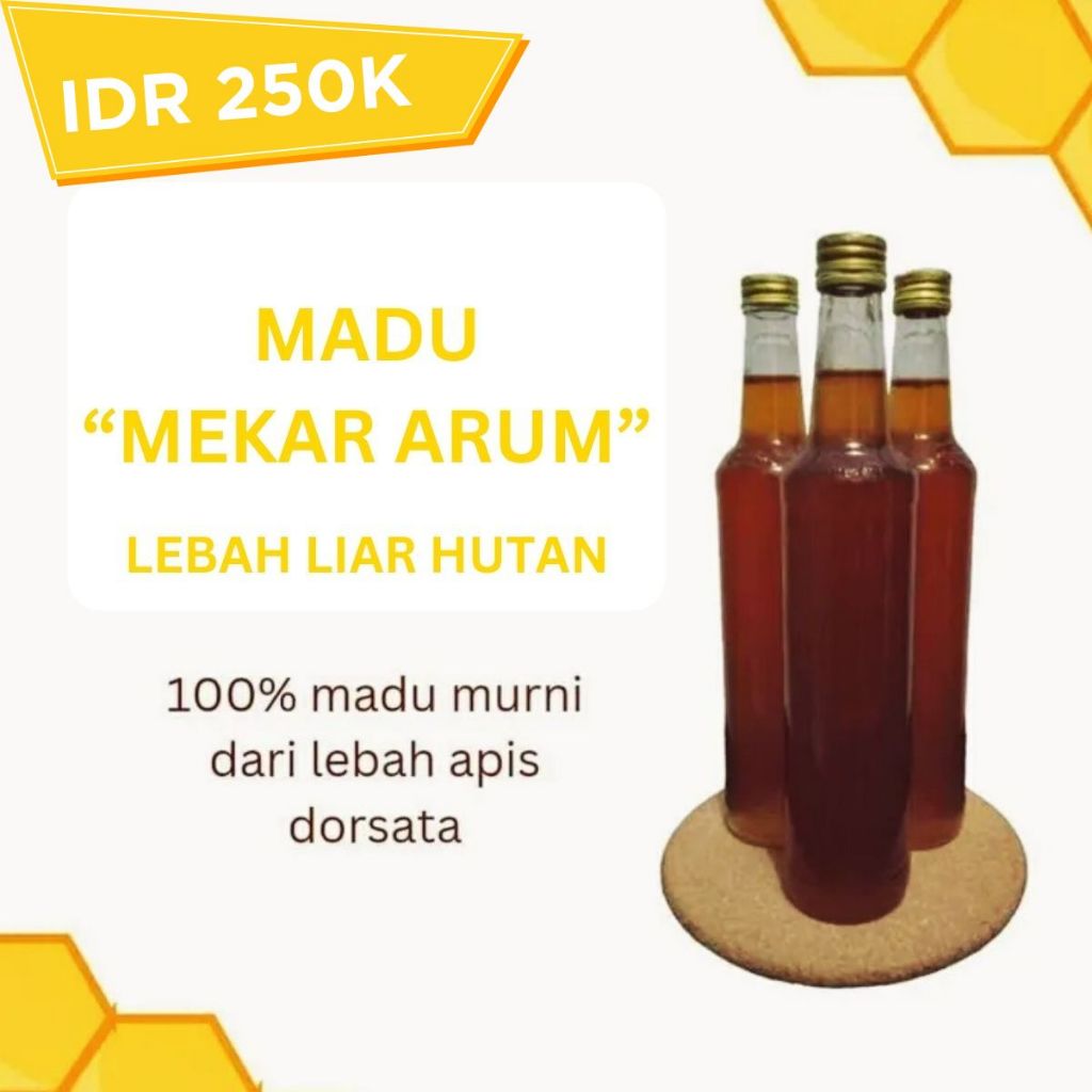 

Madu Hutan Madu Lebah Liar Asli 450mL