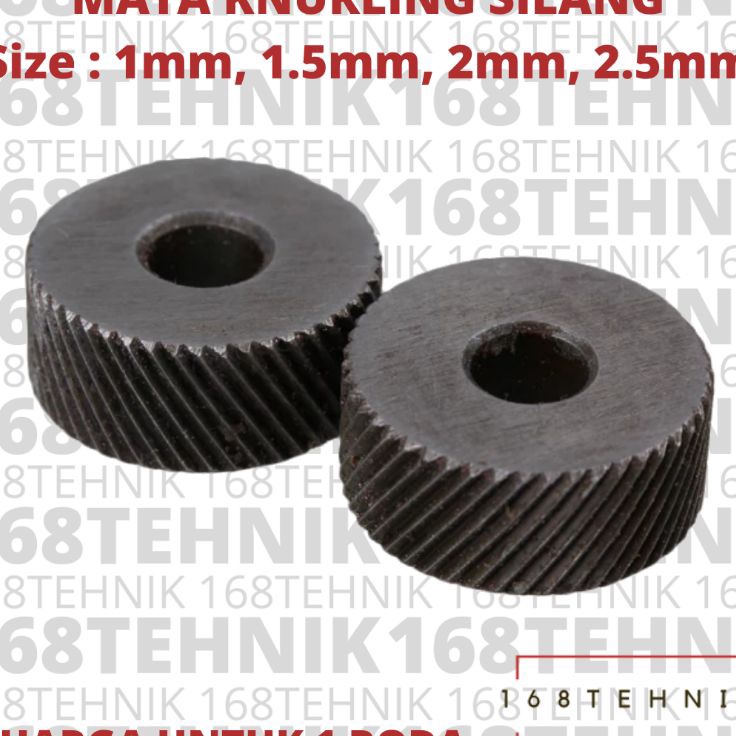 uj MATA KNURLING SILANG 2MM  MATA KARTEL  RODA KNURLING Ready