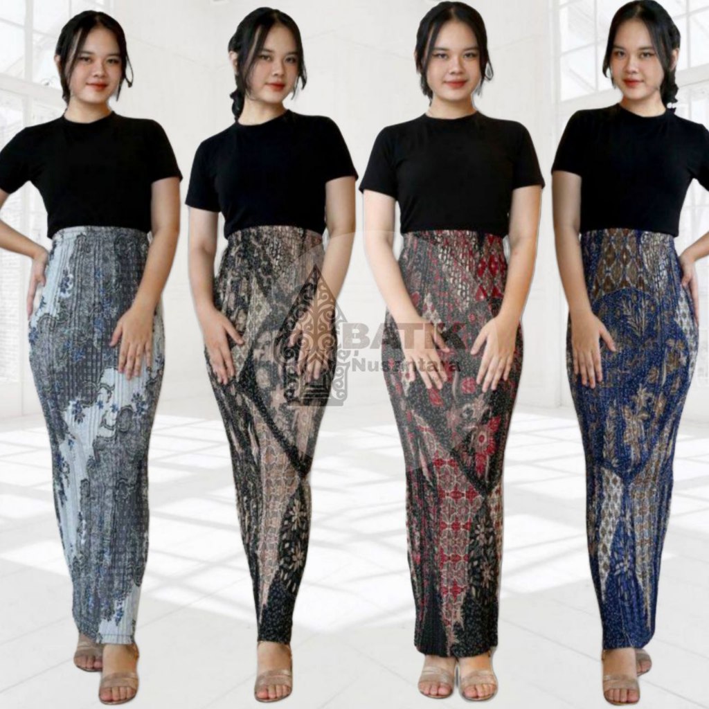 BATIK NST - ROK PLISKET BATIK | ROK PLISKET | BAWAHAN KEBAYA | ROK KEBAYA | ROK WISUDA | ROK BATIK M