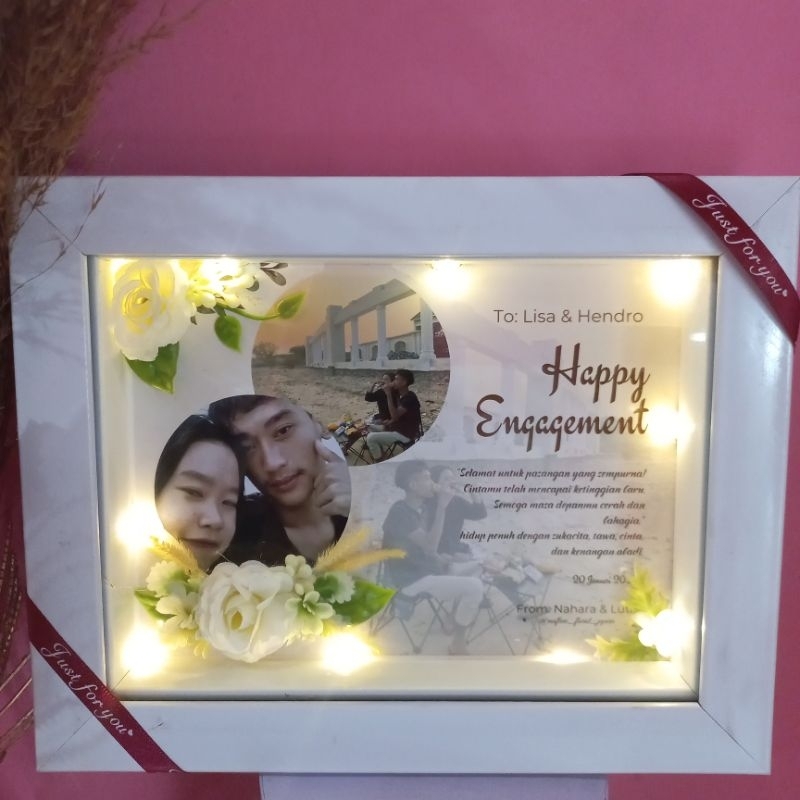 frame 3d gift ulang tahun/hadiah wisuda/hadiah pernikahan