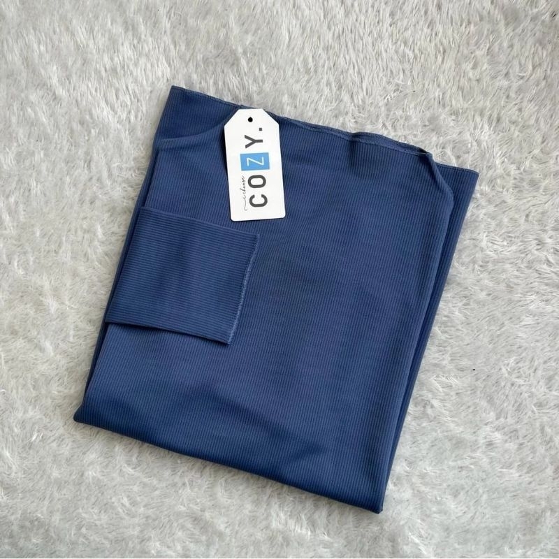 Inner Turtleneck Lengan Panjang Rib Tebal Premium 1000