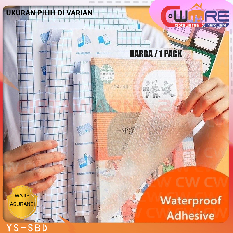 

Sampul Plastik Plastic Sticker Stiker Buku Bening Motif Diamond Waterproof Book Cover Transparan - YS CwNs