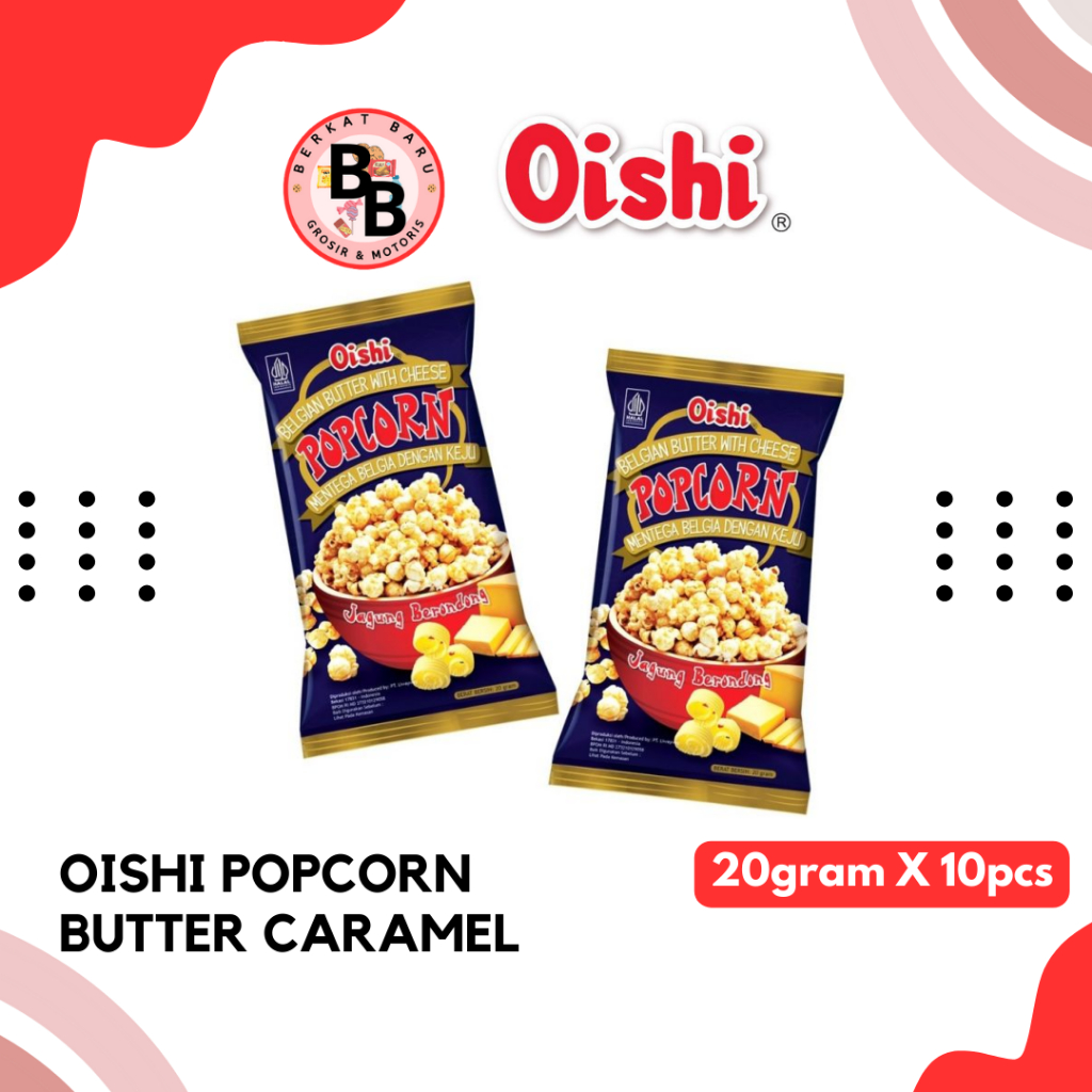 

[BB SNACK] OISHI POPCORN RENCENG 20GRAM BUTTER CHEESE/KARAMEL/CHOCOLATE