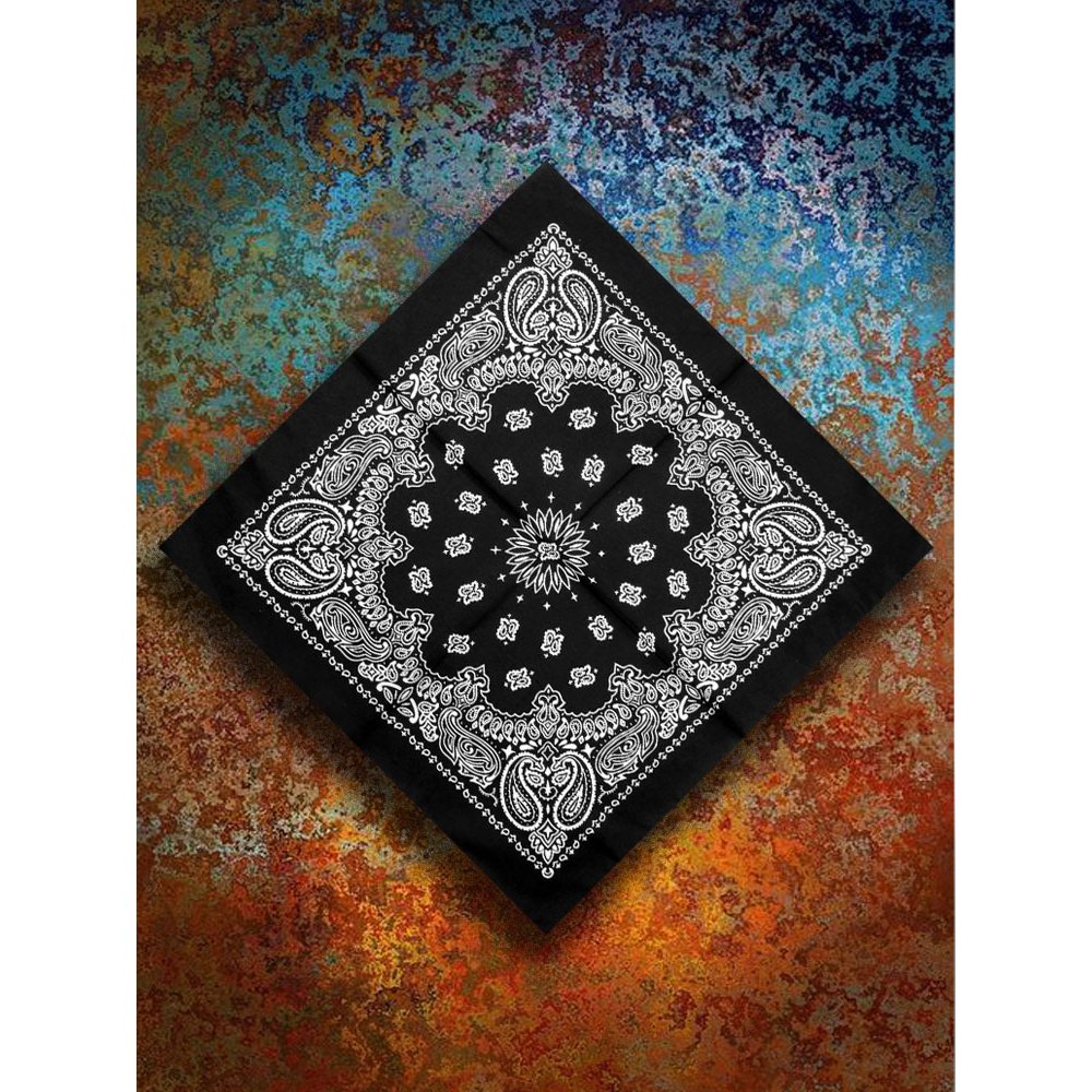 jilbab segi empat motif 54cm*54cm 30g katun olahraga outdoor modis Korea uniseks slayer bandana Head