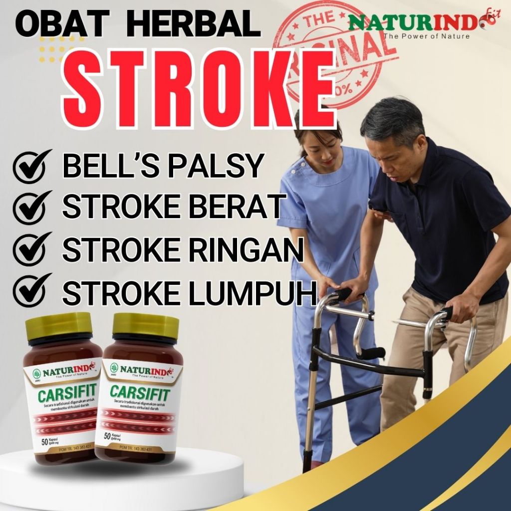 Obat Stroke Struk Bells Palsy Strok Ringan Paling Ampuh Carsifit