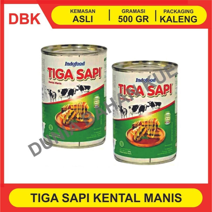 

KHUSUS GOSEND SUSU KENTAL MANIS TIGA SAPI KALENG 500 GR - 1 DUS 48 PCS