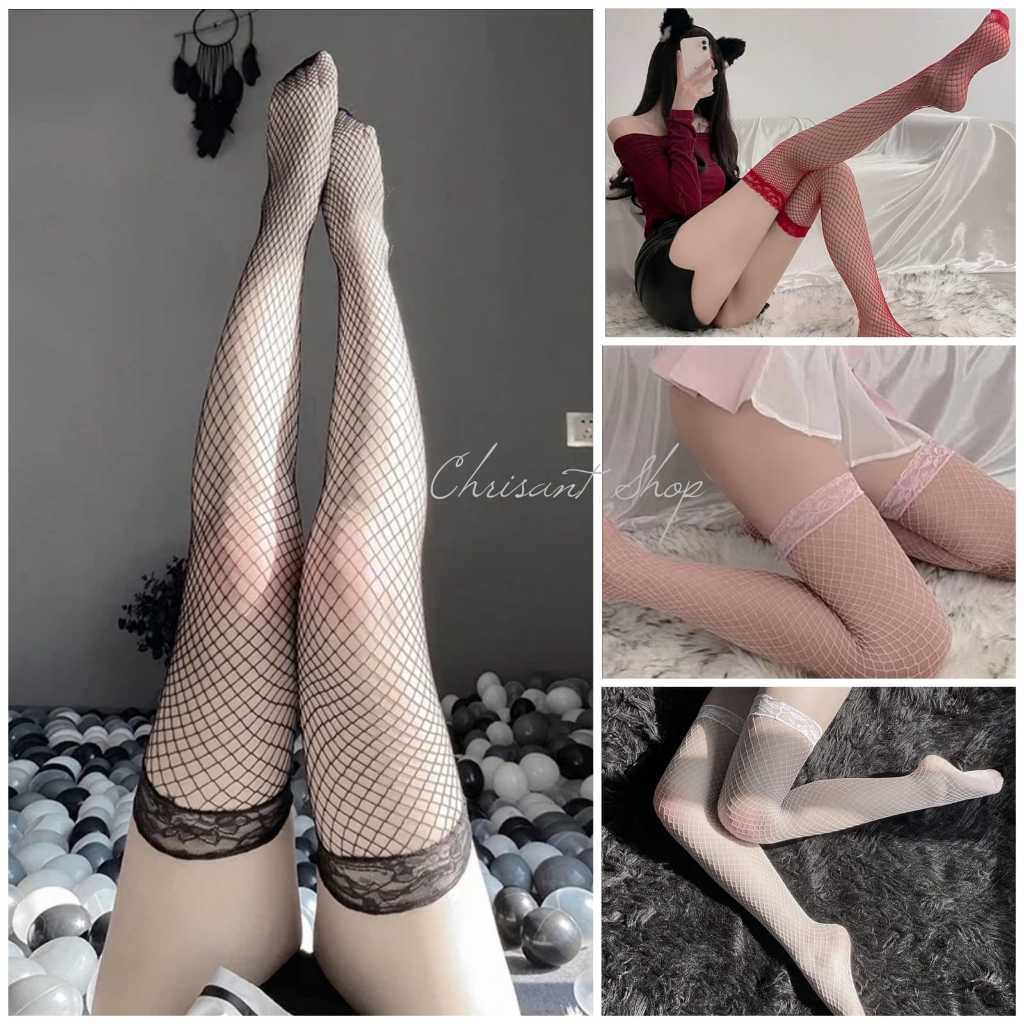 Stocking Fishnet Jaring Renda Stocking Jaring Stockimng lingerie Stocking party sexy