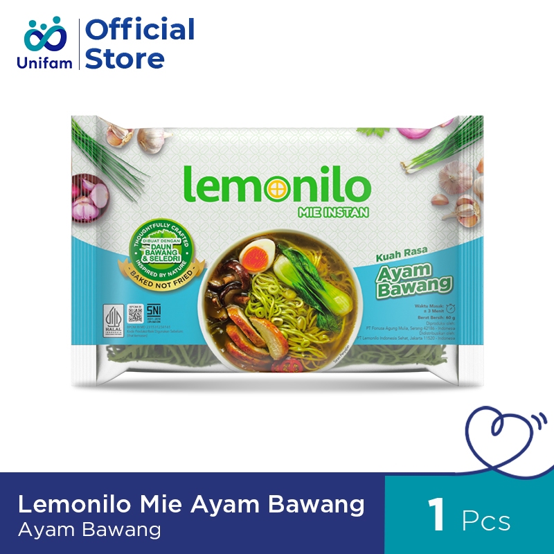 

Lemonilo Mie Instan Kuah Rasa Ayam Bawang 60 Gr