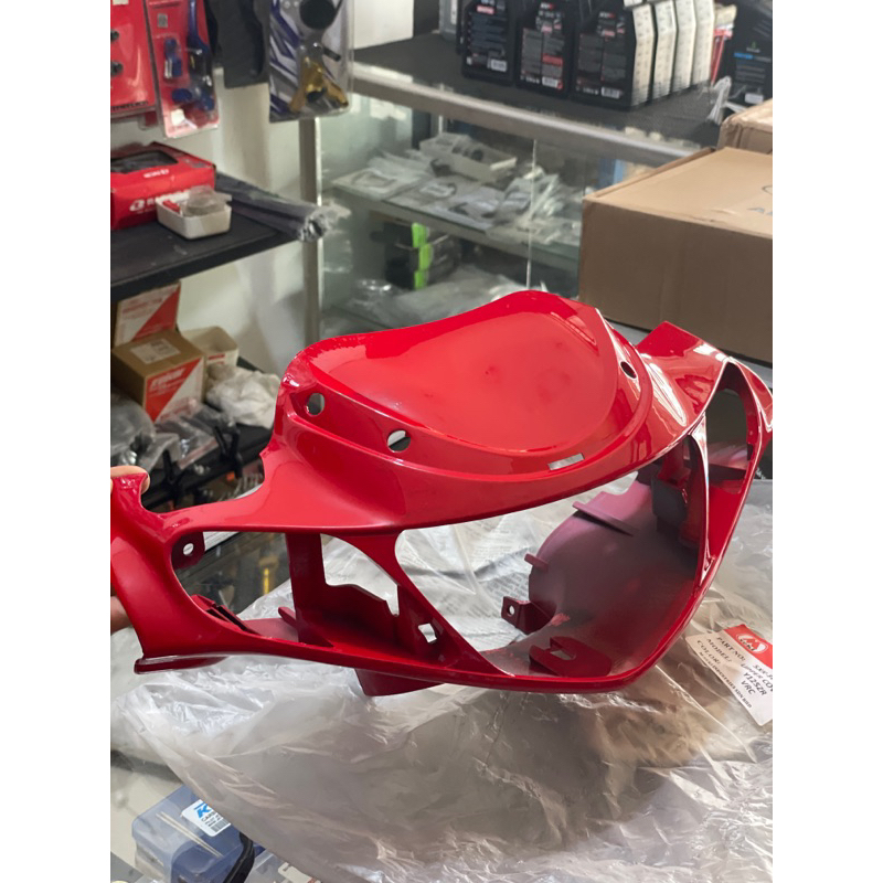 Batok depan 125z - batok 125z - batok 125zr - kepala 125z warna merah cabe