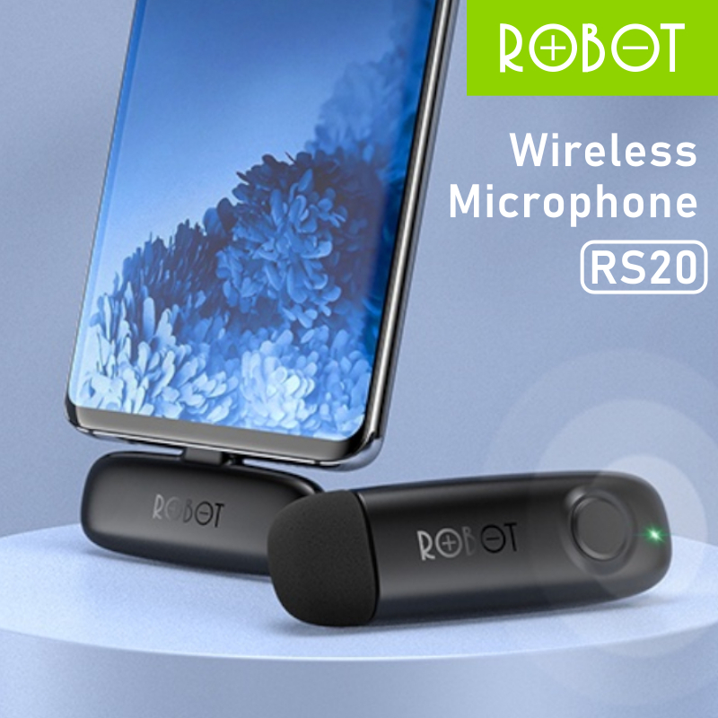 Wireless Microphone ROBOT RS20 | Microphone Bluetooth