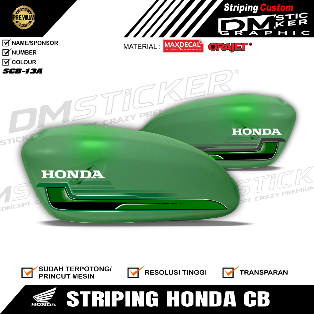 STRIPING CB GLATIK STICKER CB GLATIK MURAH KODE - SCB 13
