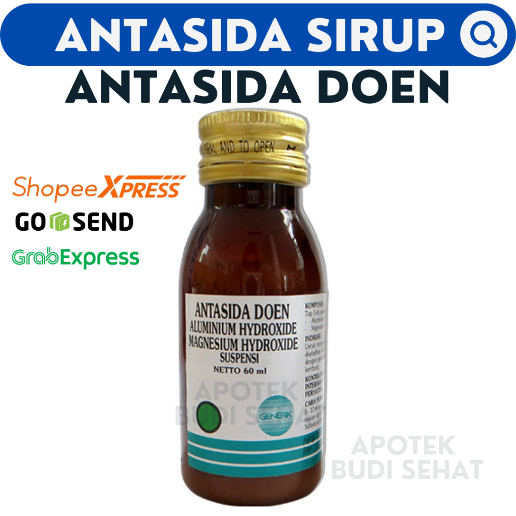 Antasida Doen Sirup Obat Maag Sakit Perut Asam Lambung Kembung Mual Enek