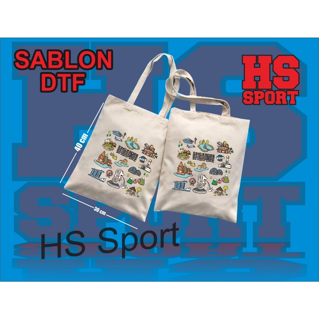 TOTEBAG SINGAPURA - TOTEBAG  SINGAPURA - OLEHOLEH  SINGAPURA - SOUVENIR SINGAPURA - TAS  SINGAPURA 3
