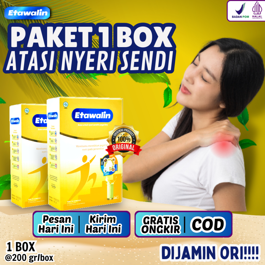 

Etawalin Original - Susu Kambing Pencegahan Sendi & Tulang Bermasalah Ampuh Atasi Nyeri Sendi & Menjaga Kesehatan Tulang