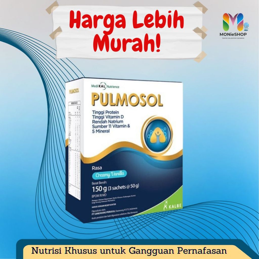 

MONIESHOP - SUSU PULMOSOL 150G GANGGUAN PERNAFASAN PARU