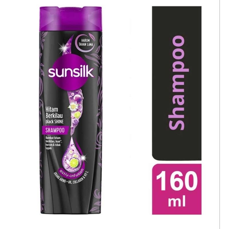 Shampo Sunsilk Black Shine 160ml