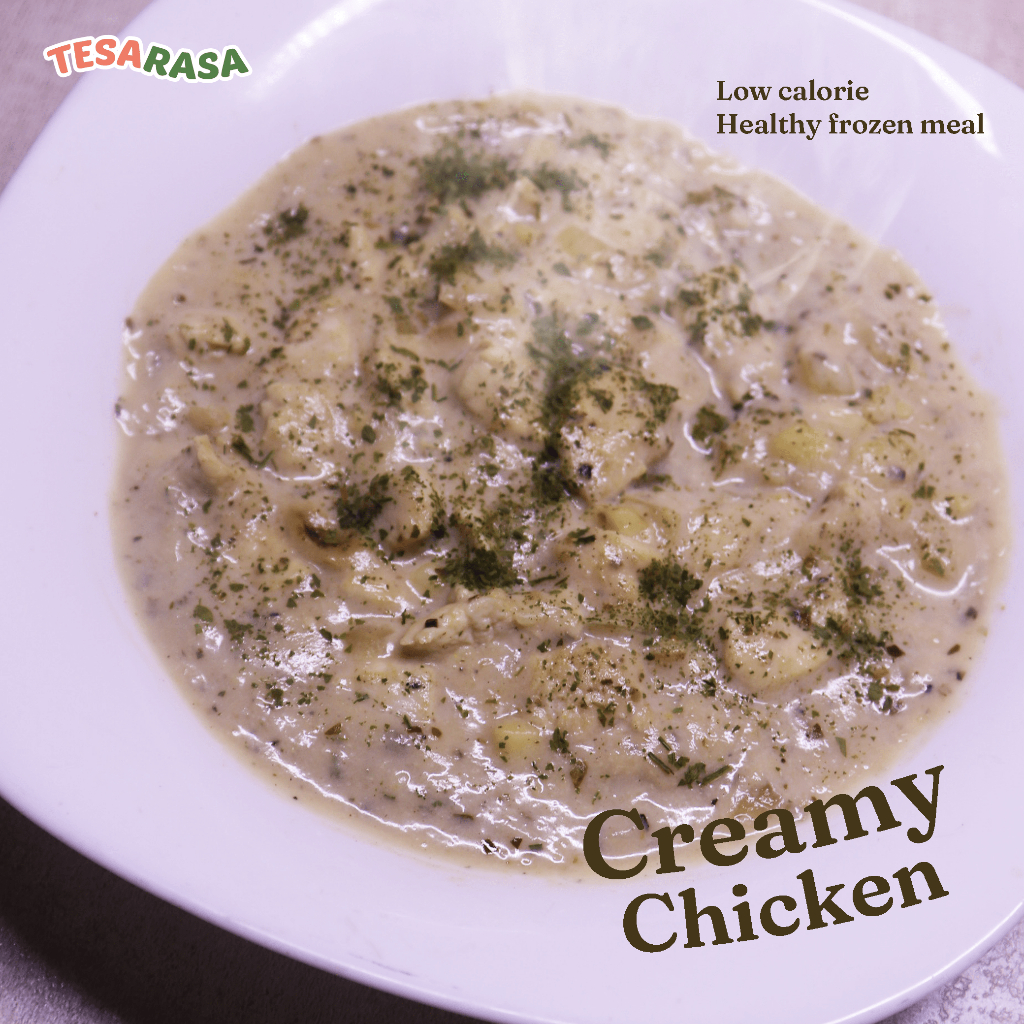 

Frozen Food Creamy Chicken Tesarasa - Satu Porsi Lauk Frozen Sehat Rendah Kalori