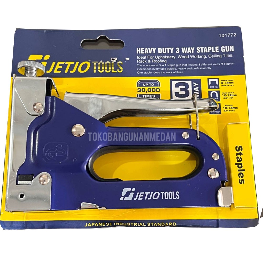 

staples gun 3 in 1 lakoni pro / staples gun heavy duty / staples tembak lakoni pro / staples 6-14mm / staples tembak 3 in 1 / staples gun jetjo tools / staples tembak jetjo tools / staples gun 3 in 1 jetjo tools / staples 3 in 1 jetjo tools