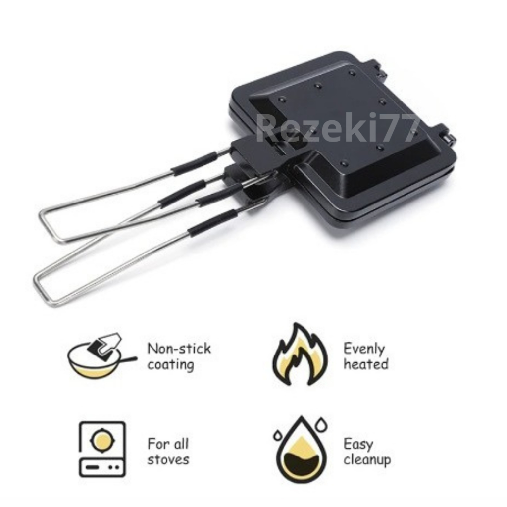 Sandwich Gagang Lipat / Hot / Cetakan Sandwich / Alat Pemanggang / Panggangan  Roti / Sandwich Maker