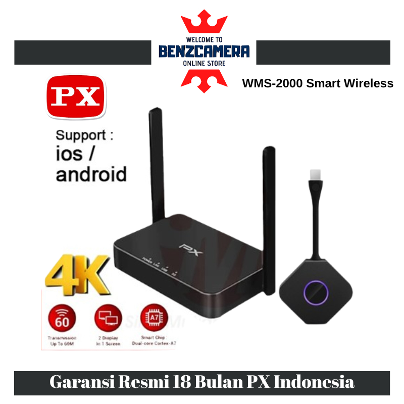 PX WMS2000 Smart Wireless presentation Audio Video HD 2 in 1