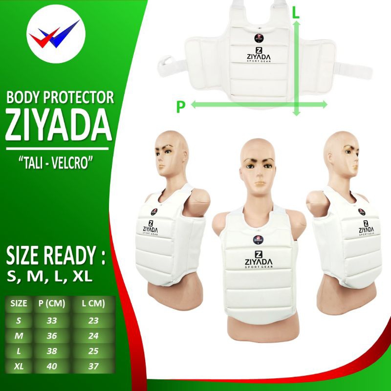 Body Protector Karate ziyada pelindung badan dada TALI