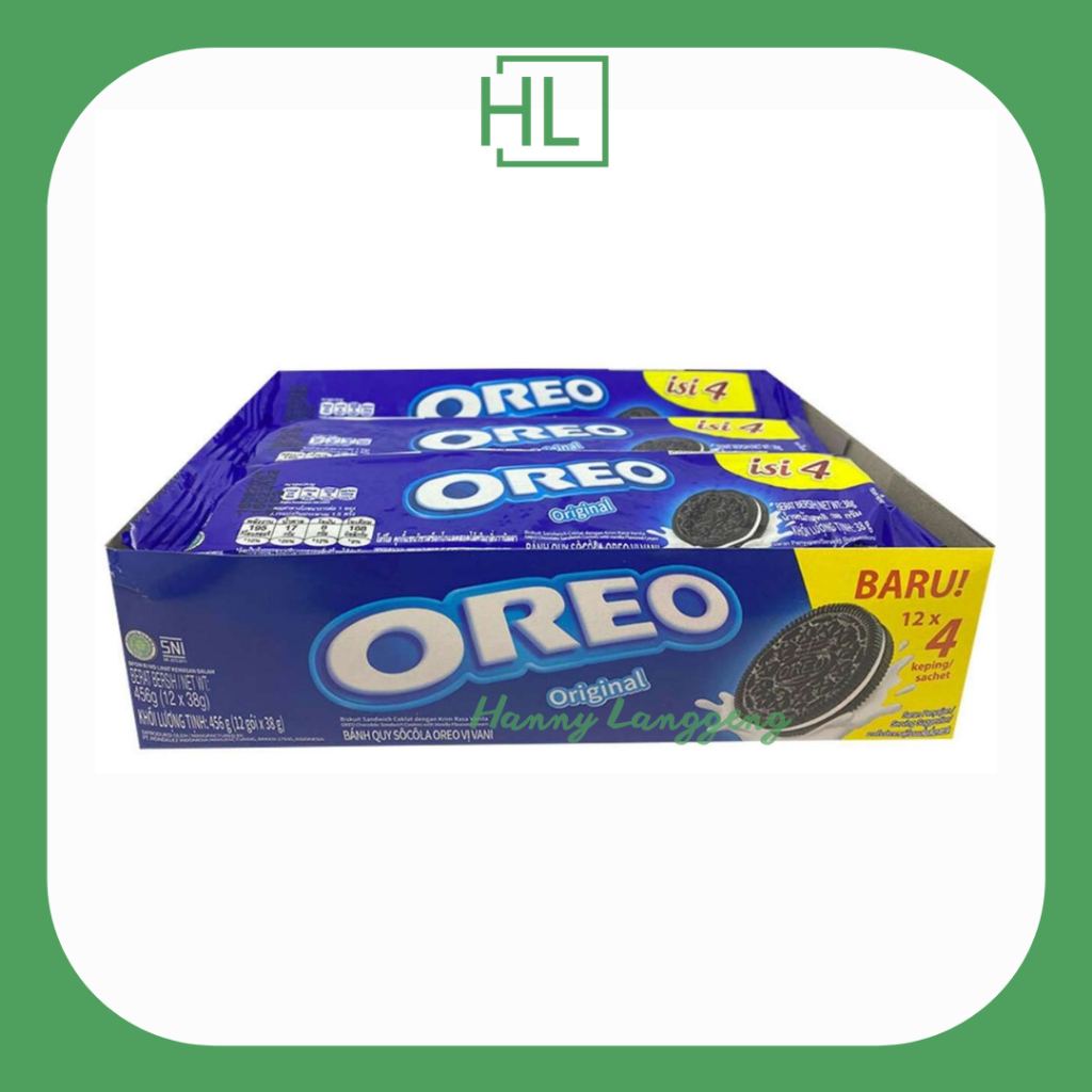 

[HL] Oreo Biskuit 2000 (1pack isi 12pcs) Rasa Original/Cokelat/Strawberry