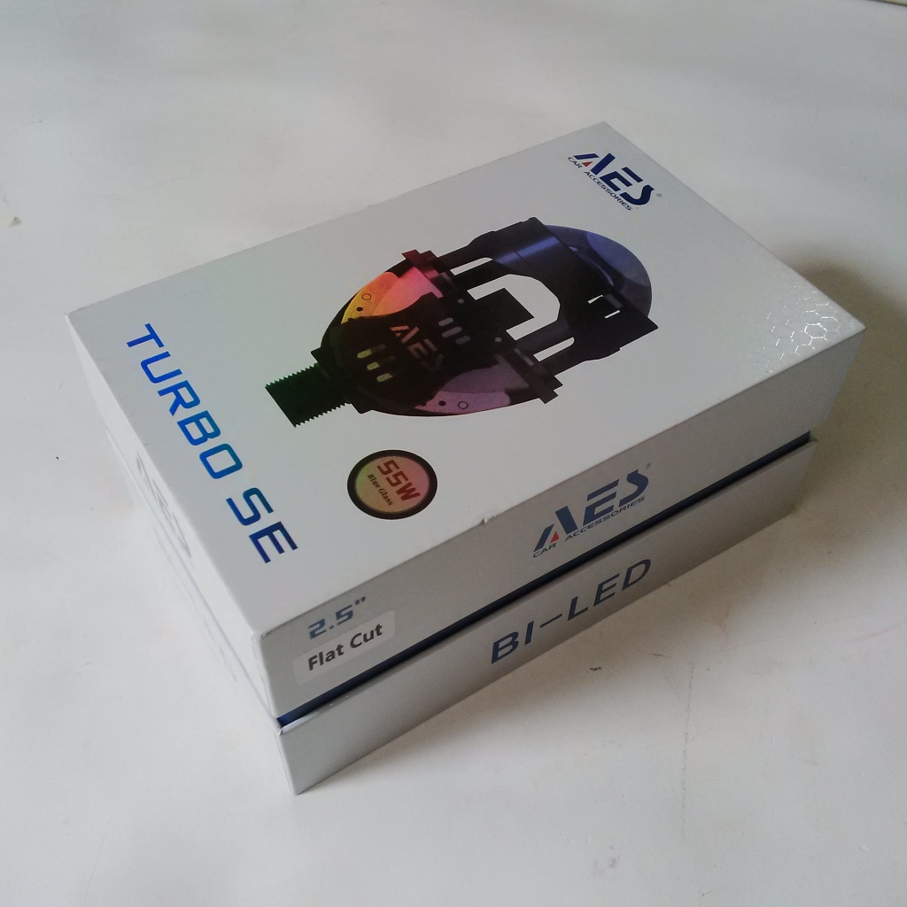 Lampu Biled AES Turbo SE 2,5 inch 55watt Flat Non Laser