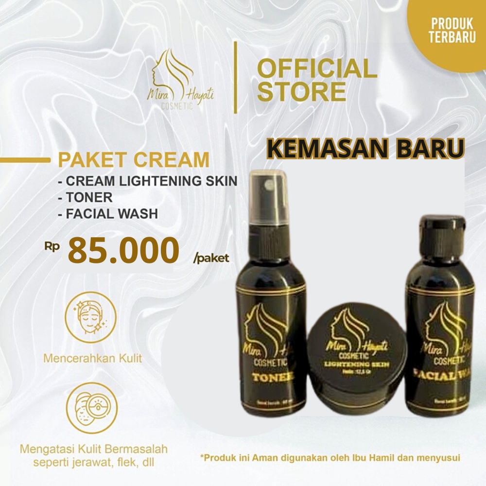 PAKET BASIC MH Cosmetic Mira Hayati Kosmetik Paket Skincare Perawatan Wajah Glowing