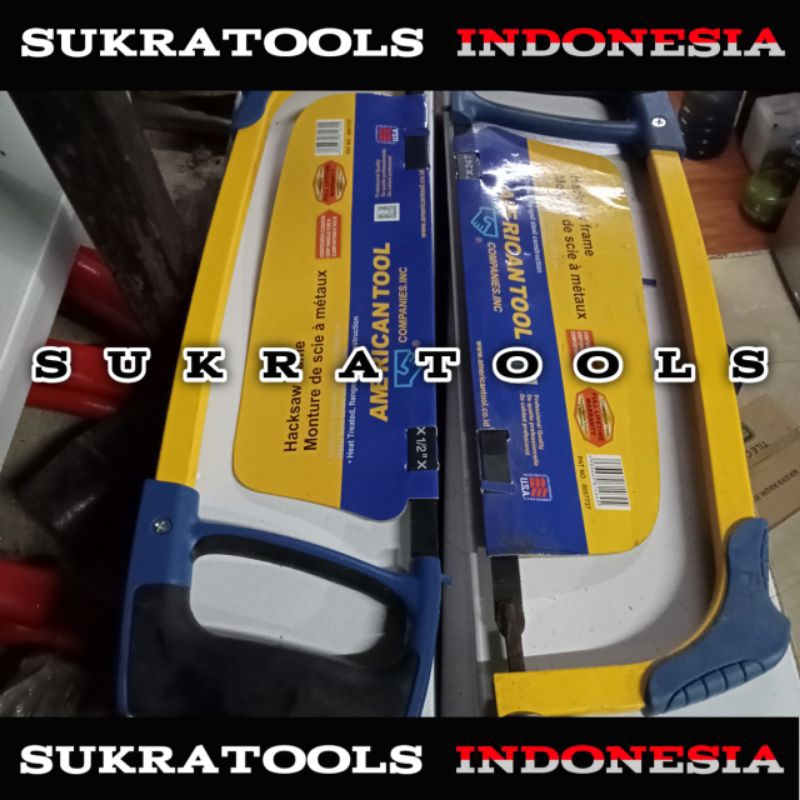Gagang Gergaji Besi Hacksaw Frame American Tool 12 Inch