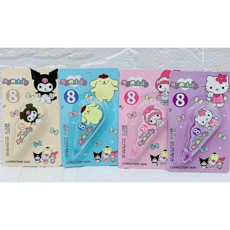

STIPO MINI SANRIO - TIPE X SANRIO - Correction Tape x Sanrio/Stipo Kertas Sanrio/Alat Tulis Kekinian