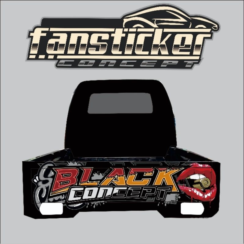 decal stiker pintu belakang colt ss/futura pickup