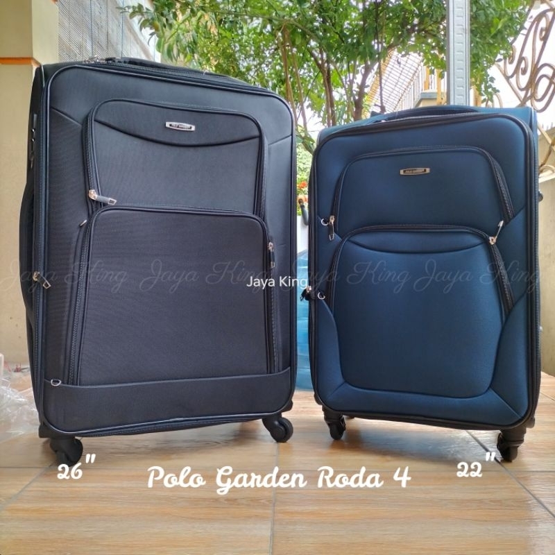 Koper Kain Kanvas 22 24 26 Inch Polo Garden Expand Roda 4 Putar Bagasi Size