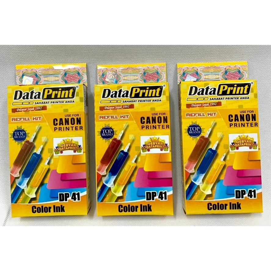 TINTA DATA PRINT CANON WARNA 41 | TINTA DATAPRINT 41 CANON WARNA | TINTA SUNTIK DATA PRINT WARNA