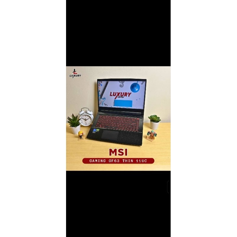 MSI GF63 THIN 11UC I7 GEN 11 RTX 3050 16GB SSD 512GB