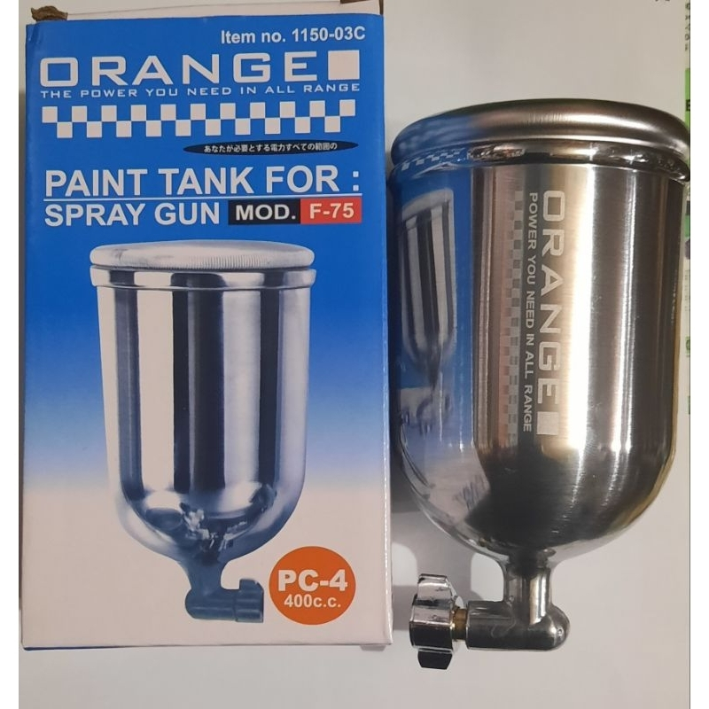 TABUNG SPRAY GUN ORANGE F75 400cc / TABUNG SPET DECO / DUCU / DEKO / F 75 ORANGE