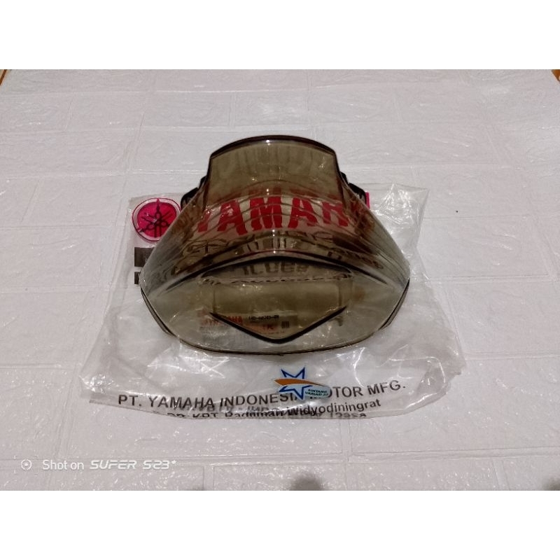 Mika lampu cover stoplamp mio soul karbu original hitam smoke