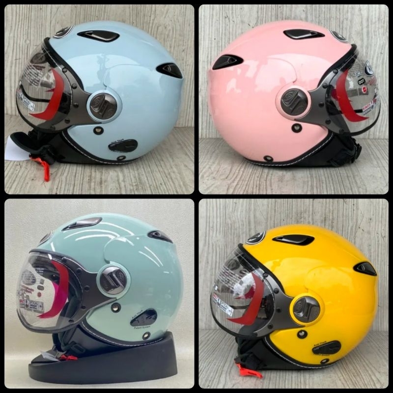 HELM KYT ELSICO SOLID/ KYT RETRO POLOS