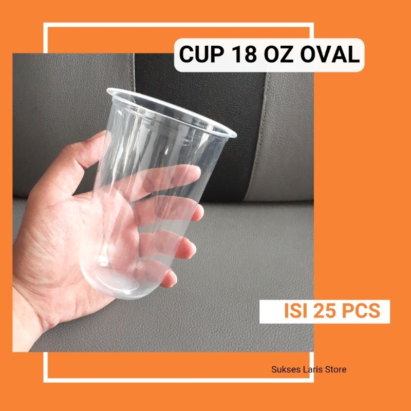 CUP OVAL 18 OZ ISI 25 PCS | CUP ES TELER | CUP ES TELLER 18 OZ | CUP GEMUK 18 OZ | CUP BESAR