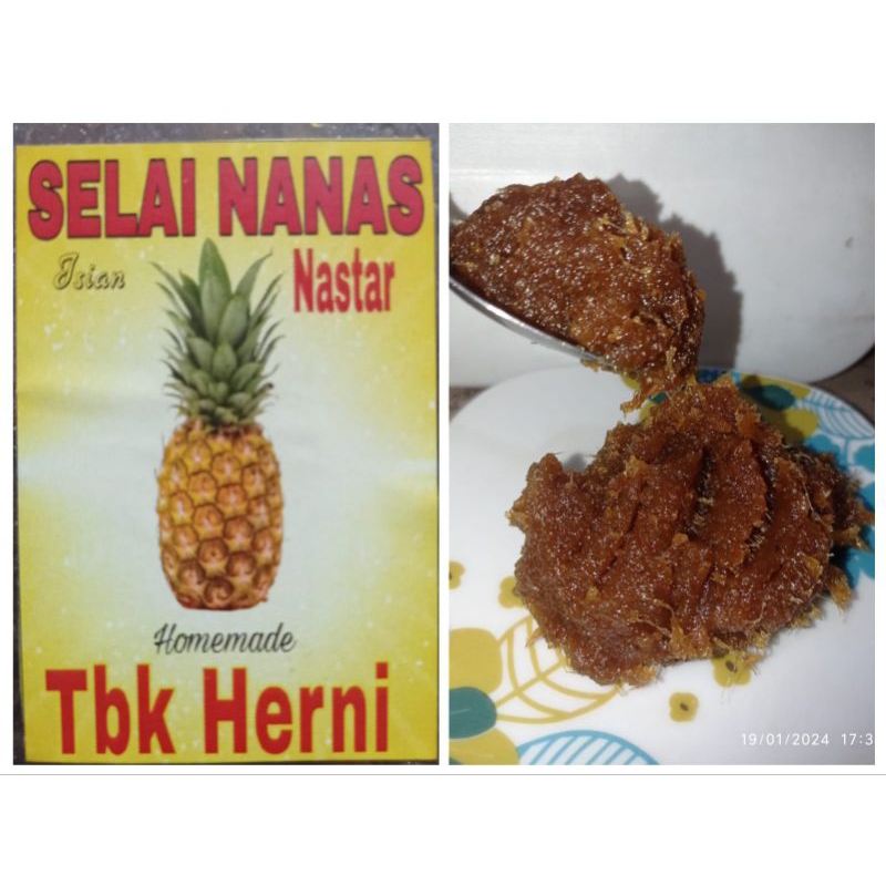 

SELAI NASTAR HOMEMADE 1 KG DARI NANAS ASLI TANPA CAMPURAN