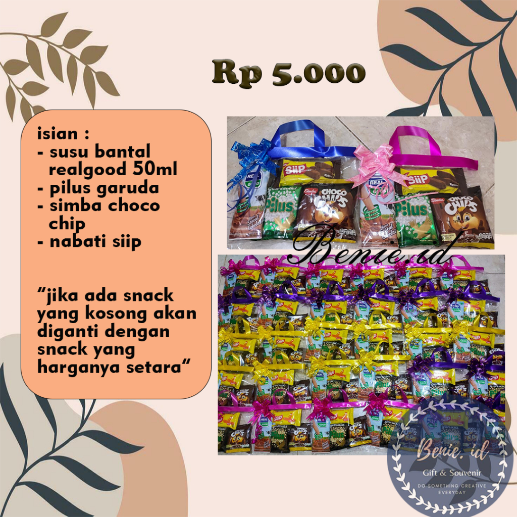 

paket bingkisan snack ultah