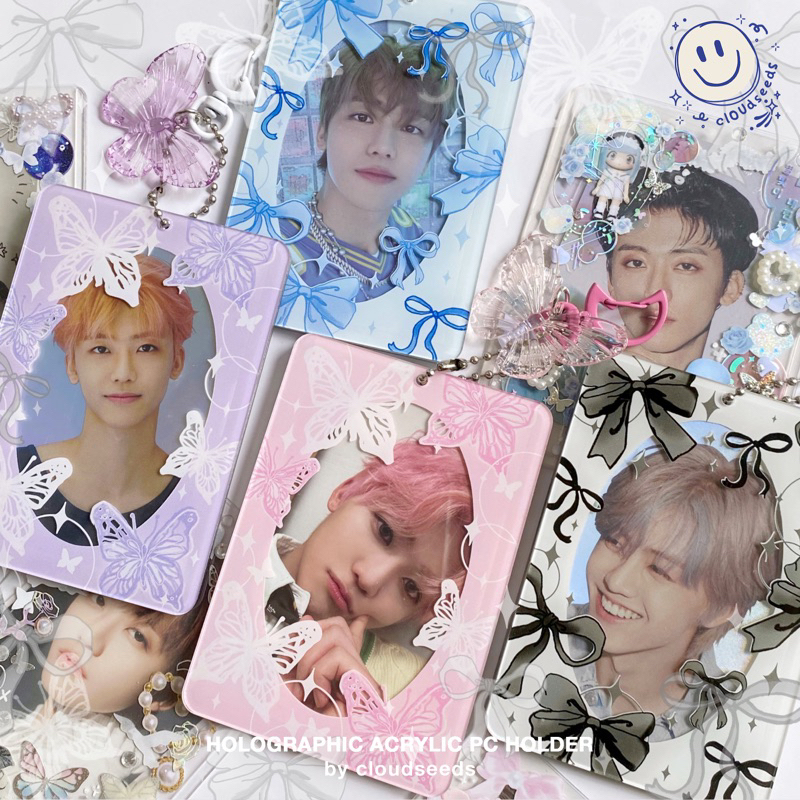 (READY) Holographic (holo) acrylic photocard holder (pc / cahol)