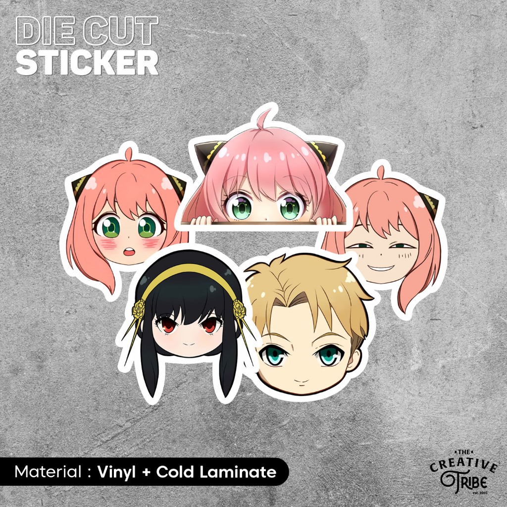 

Spy X Family - Sticker Vinyl Die Cut - Stiker Laptop Motor Mobil Botol Slap Anime Anya Yor Loid Forger