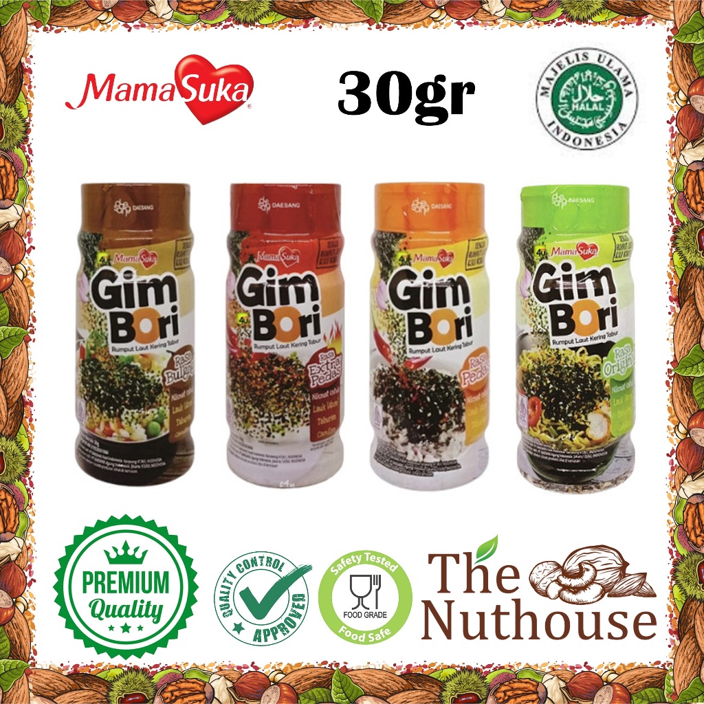 

MAMASUKA Gim Bori 30gr - Original / Pedas / Bulgogi / Extra [HALAL]