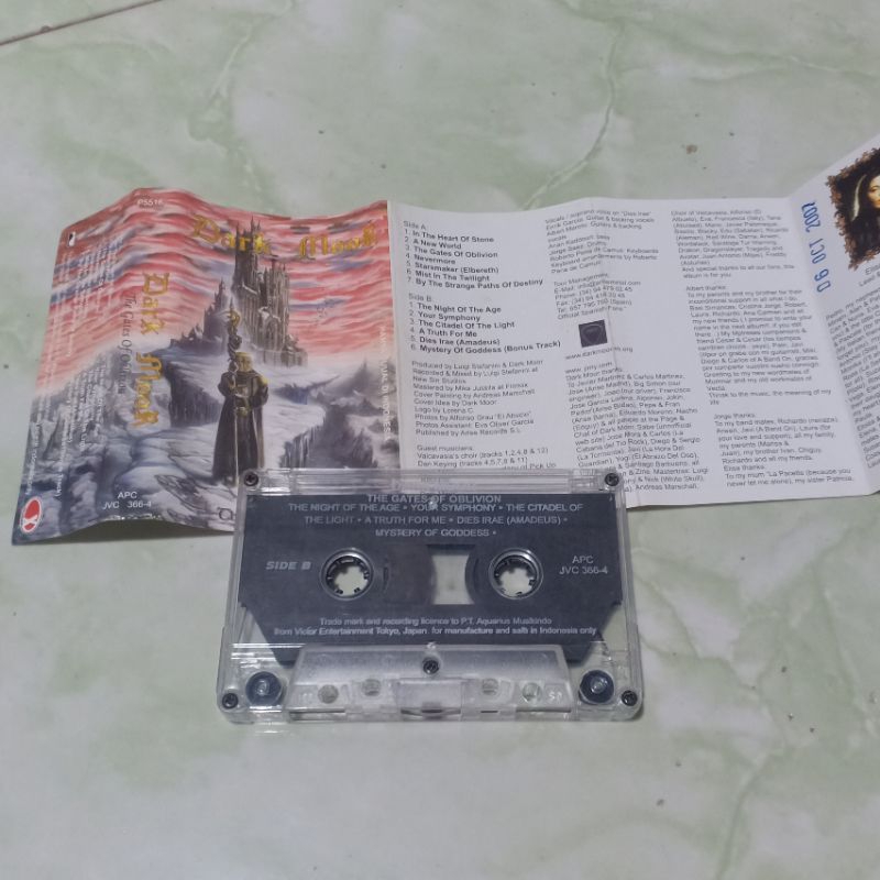 kaset pita DARK MOOR - The gates of oblivion