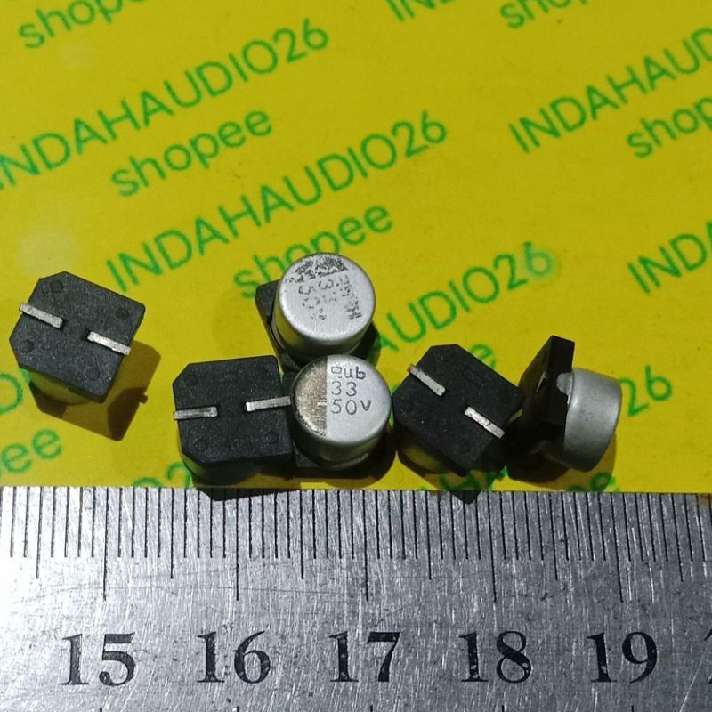 d8x6mm  33uf H 50v smd elko  kapasitor elco capacitor solid  d8x6mm  33uf H 50v smd elko  d8x6mm  33